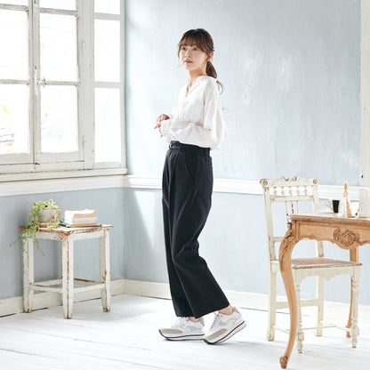 FITJOY Wedge Sneakers | Soft Sheepskin, Swarovski Crystal Accents, Inside Zipper #FJ109