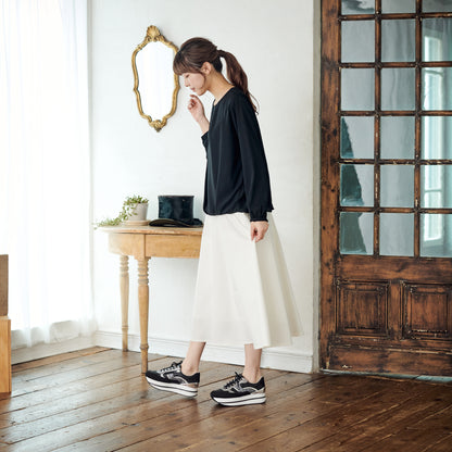 FITJOY Wedge Sneakers | Soft Sheepskin, Swarovski Crystal Accents, Inside Zipper #FJ109