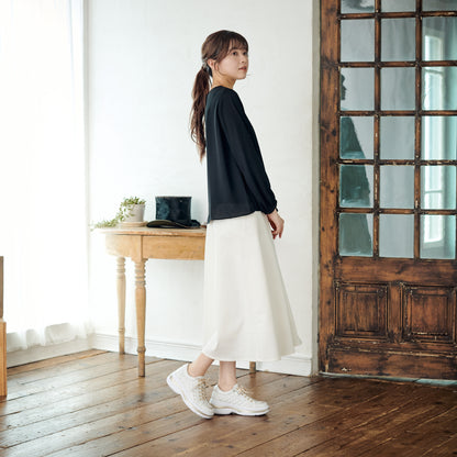 FITJOY Platform Sneakers | Lightweight, Soft Sheepskin, Swarovski Crystal Accents #FJ107