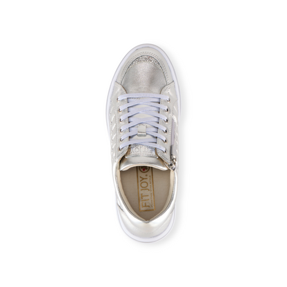 FITJOY Platform Sneakers | Lightweight, Soft Sheepskin, Swarovski Crystal Accents #FJ107