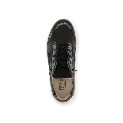 FITJOY Women's Sandal Sneakers |  Soft Sheepskin, Glitter accents #FJ097