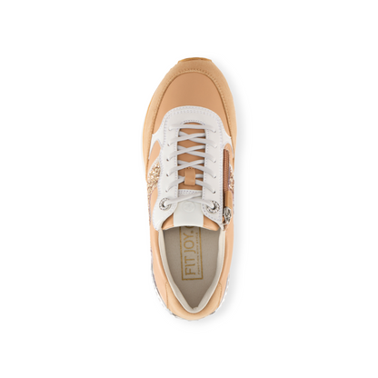 FITJOY Wedge Sneakers | Soft Sheepskin, Swarovski Crystal Accents, Inside Zipper #FJ109