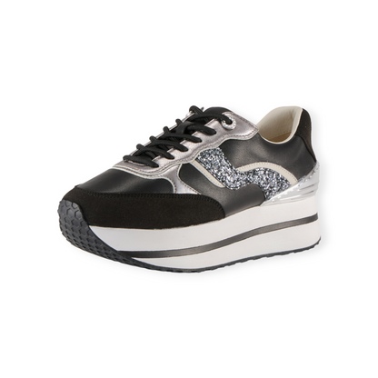 FITJOY Wedge Sneakers | Soft Sheepskin, Swarovski Crystal Accents, Inside Zipper #FJ109