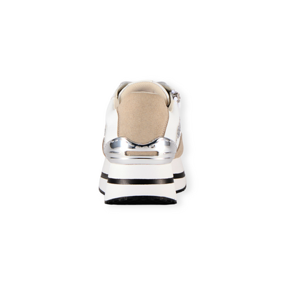 FITJOY Wedge Sneakers | Soft Sheepskin, Swarovski Crystal Accents, Inside Zipper #FJ109