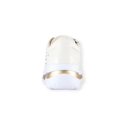 FITJOY Platform Sneakers | Lightweight, Soft Sheepskin, Swarovski Crystal Accents #FJ107