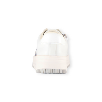 FITJOY Court Sneakers | Soft Sheepskin, Glitter accents, Inside Zipper #FJ108