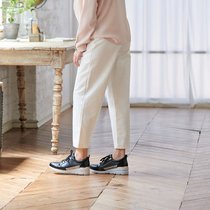 FITJOY Wedge Sneakers | Ultra-Lightweight, Soft Sheepskin, Swarovski Crystal Accents #FJ103