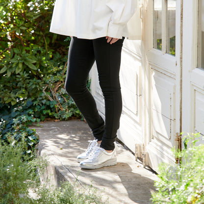 FITJOY Wedge Sneakers | Ultra-Lightweight, Soft Sheepskin, Swarovski Crystal Accents #FJ125