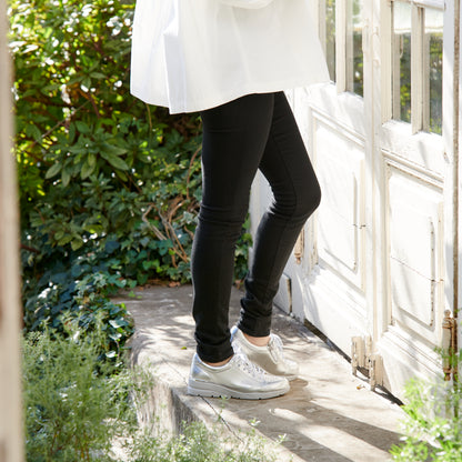 FITJOY Wedge Sneakers | Ultra-Lightweight, Soft Sheepskin, Swarovski Crystal Accents #FJ125