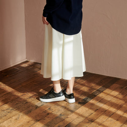 FITJOY Court Sneakers | Soft Sheepskin, Swarovski Crystal Accents #FJ124
