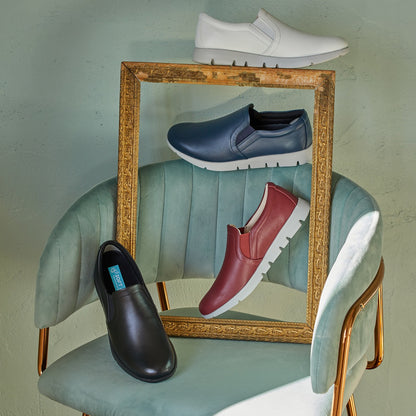 SOFTJOY Women’s Slip-Ons |  Ultra-Lightweight, Soft Cow Leather #SJ003