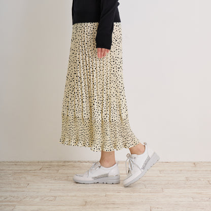 FITJOY Wedge Sneakers | Ultra-Lightweight, Soft Sheepskin, Swarovski Crystal Accents #FJ103