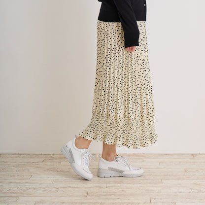 FITJOY Wedge Sneakers | Ultra-Lightweight, Soft Sheepskin, Swarovski Crystal Accents #FJ103