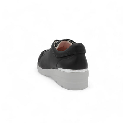 FITJOY Wedge Sneakers | Ultra-Lightweight, Soft Sheepskin, Swarovski Crystal Accents #FJ125