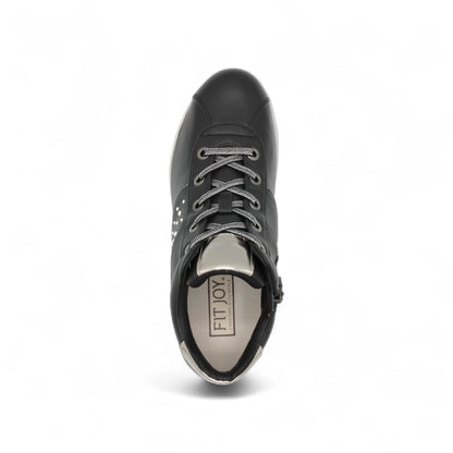 FITJOY Wedge Boots | Ultra-Lightweight, Soft Sheepskin, Swarovski Crystal Accents #FJ100