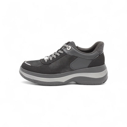 FITJOY  Hands-free Platform Sneakers | Soft Cow Leather, Lightweight, Swarovski Crystal Accents #FJ133