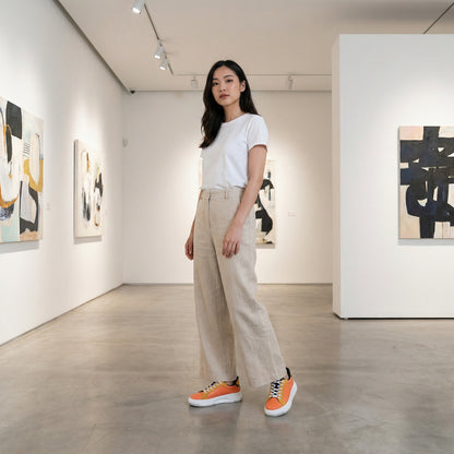 FITJOY  Hands-free Court Sneakers | Soft Cow Leather #FJ136
