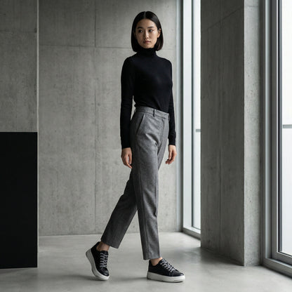 FITJOY  Hands-free Court Sneakers | Soft Cow Leather #FJ136
