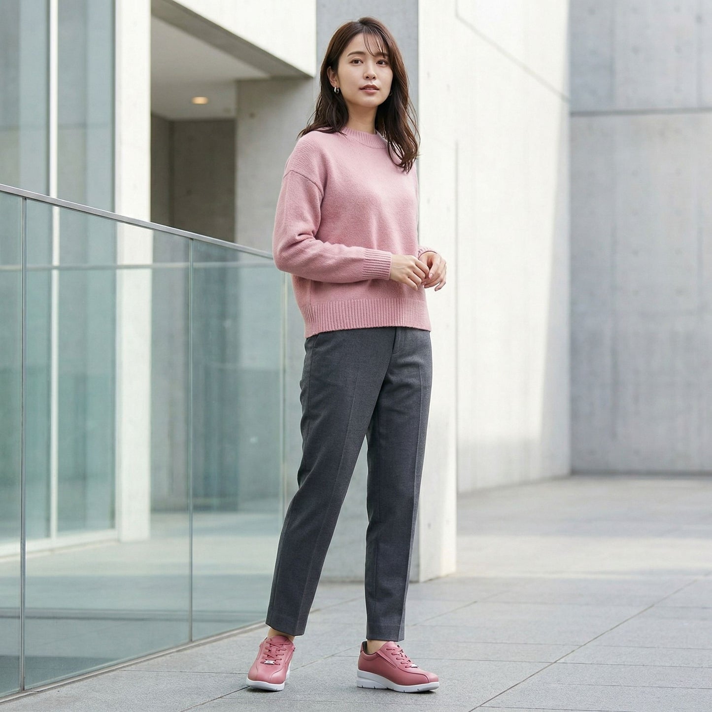 FITJOY  Hands-free Wedge sneakers | Soft Cow Leather, Lightweight  #FJ139