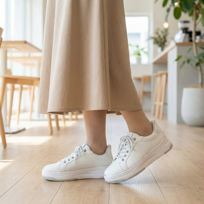FITJOY  Hands-free Court Sneakers | Soft Cow Leather #FJ136