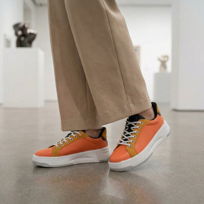 FITJOY  Hands-free Court Sneakers | Soft Cow Leather #FJ136