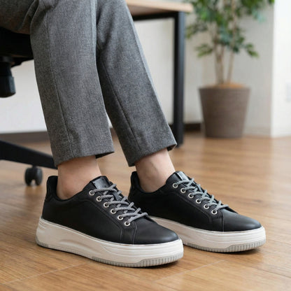 FITJOY  Hands-free Court Sneakers | Soft Cow Leather #FJ136