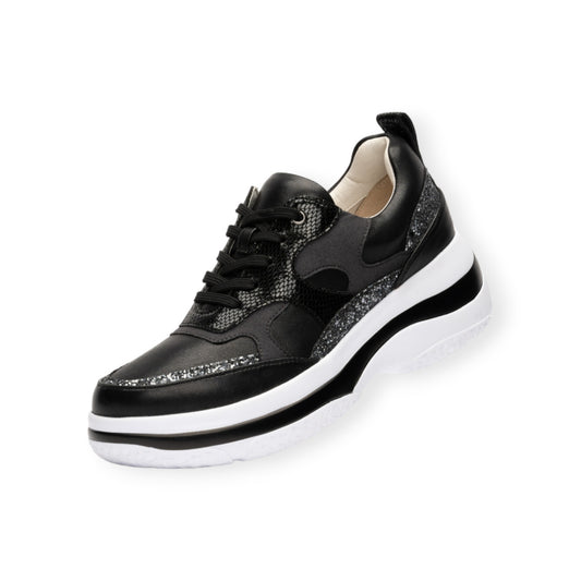 FITJOY Platform Sneakers | Ultra-Lightweight, Soft Sheepskin, Inside Zipper #FJ077