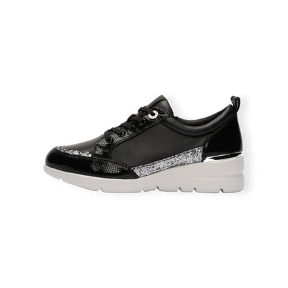 FITJOY Wedge Sneakers | Ultra-Lightweight, Soft Sheepskin, Swarovski Crystal Accents #FJ103