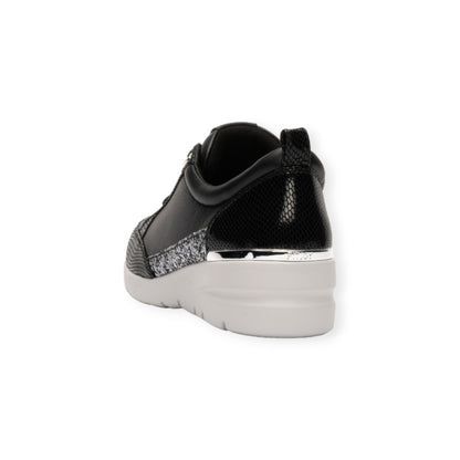 FITJOY Wedge Sneakers | Ultra-Lightweight, Soft Sheepskin, Swarovski Crystal Accents #FJ103