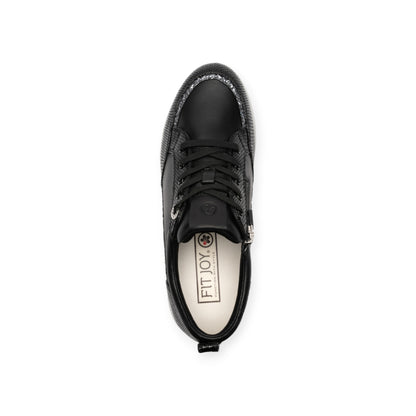 FITJOY Wedge Sneakers | Ultra-Lightweight, Soft Sheepskin, Swarovski Crystal Accents #FJ103