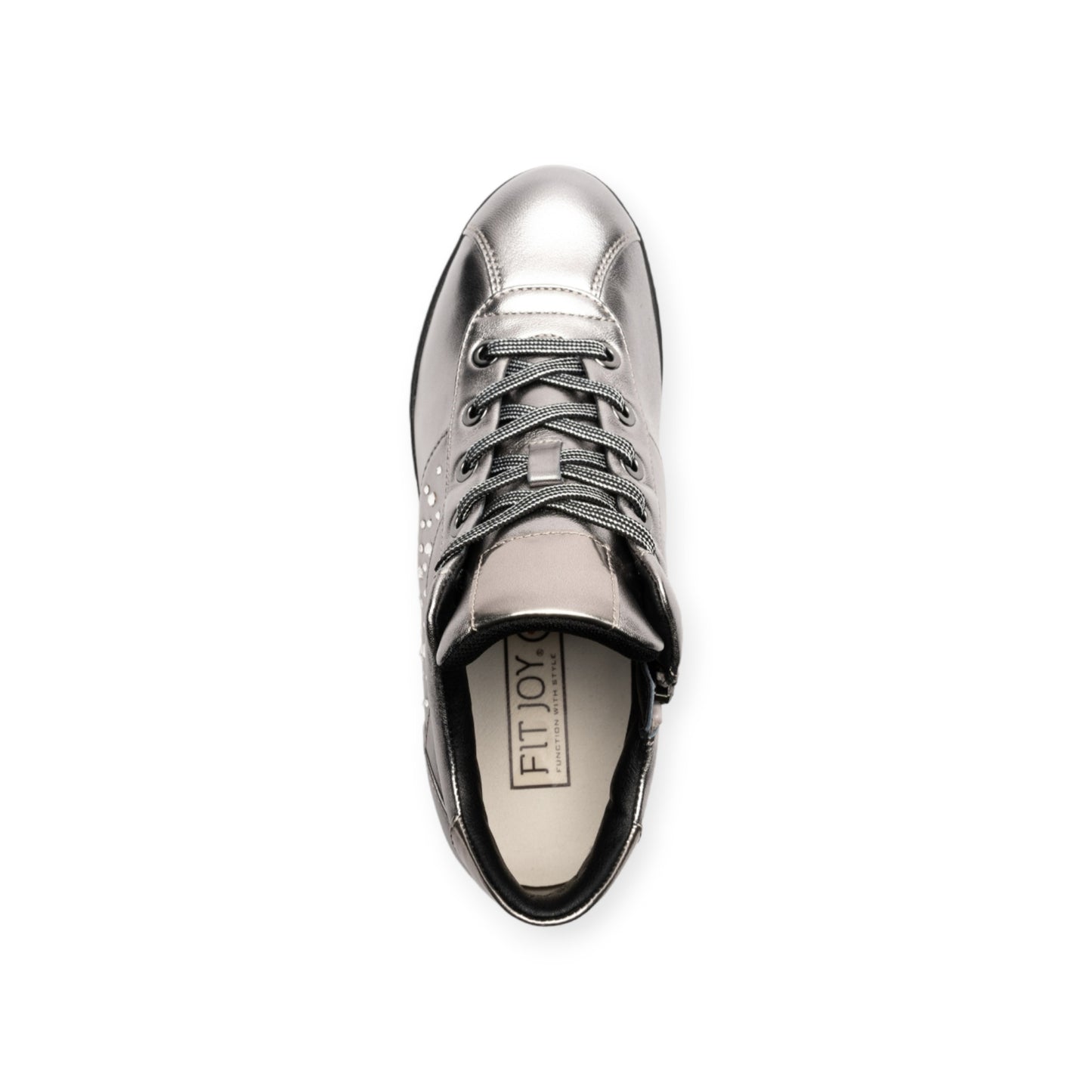 Lightweight soft sheepskin high-top sneakers with Swarovski crystal glass #FJ100