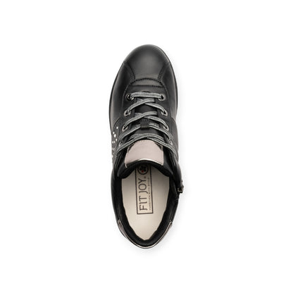 FITJOY Wedge Boots | Ultra-Lightweight, Soft Sheepskin, Swarovski Crystal Accents #FJ100