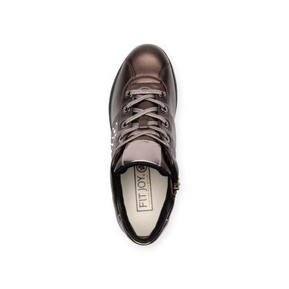 FITJOY Wedge Boots | Ultra-Lightweight, Soft Sheepskin, Swarovski Crystal Accents #FJ100