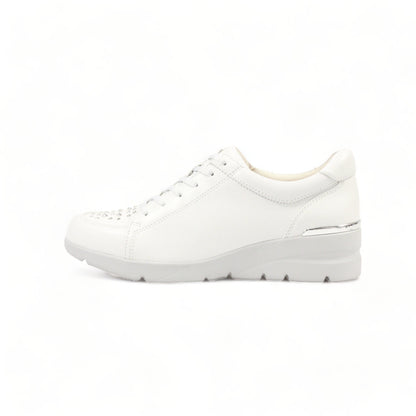 FITJOY Wedge Sneakers | Ultra-Lightweight, Soft Sheepskin, Swarovski Crystal Accents #FJ125