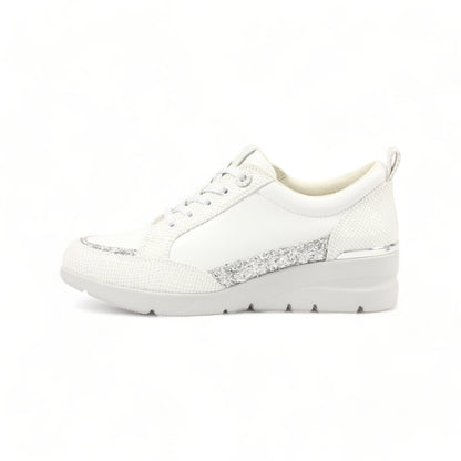 FITJOY Wedge Sneakers | Ultra-Lightweight, Soft Sheepskin, Swarovski Crystal Accents #FJ103