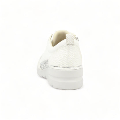 FITJOY Wedge Sneakers | Ultra-Lightweight, Soft Sheepskin, Swarovski Crystal Accents #FJ103