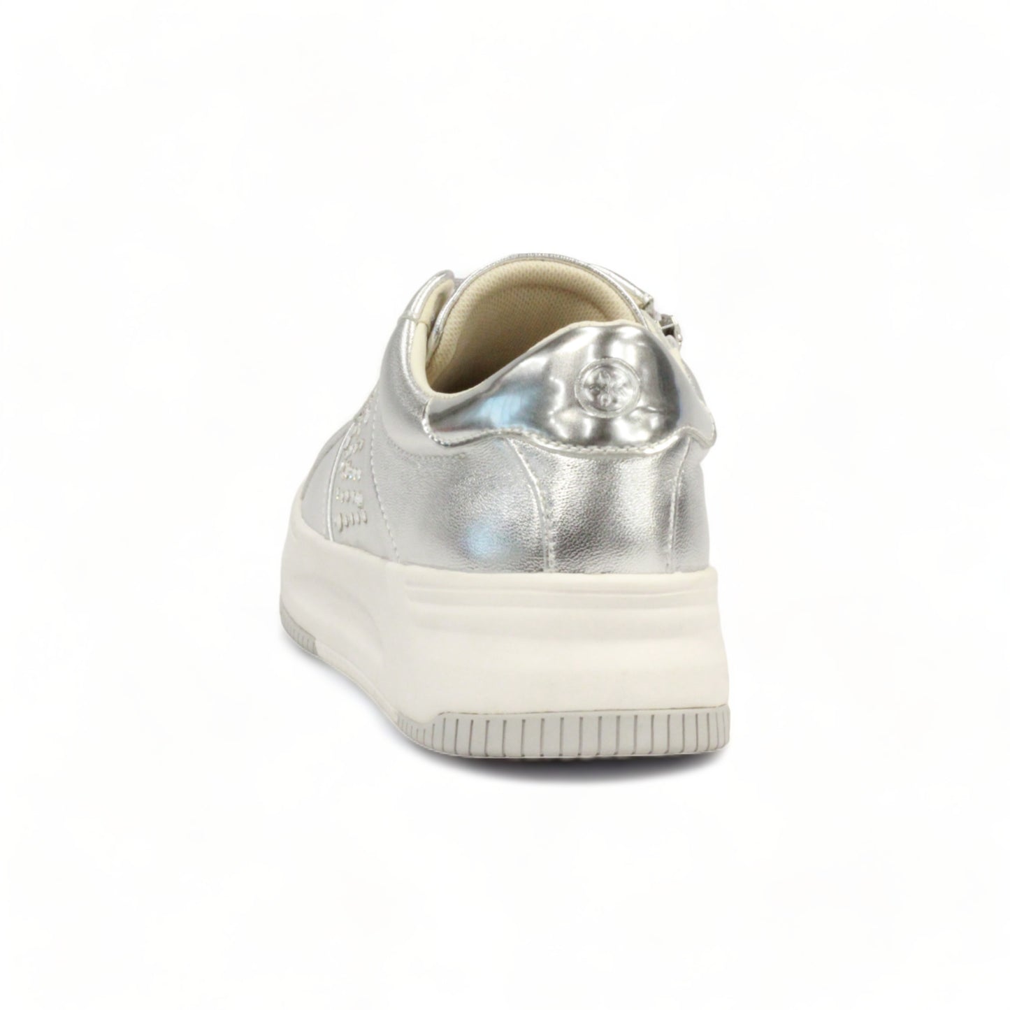 24SS  Sporty and elegant court sneakers decorated with Swarovski crystals #FJ124