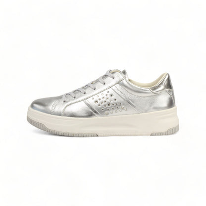 FITJOY Court Sneakers | Soft Sheepskin, Swarovski Crystal Accents #FJ124