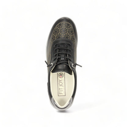 FITJOY Women’s Sneakers |  Ultra-Lightweight, Soft Sheepskin, Swarovski Crystal Accents #FJ126