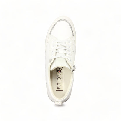 FITJOY Wedge Sneakers | Ultra-Lightweight, Soft Sheepskin, Swarovski Crystal Accents #FJ103