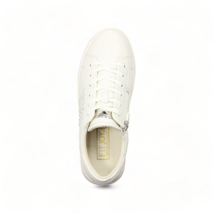 FITJOY Court Sneakers | Soft Sheepskin, Swarovski Crystal Accents #FJ124