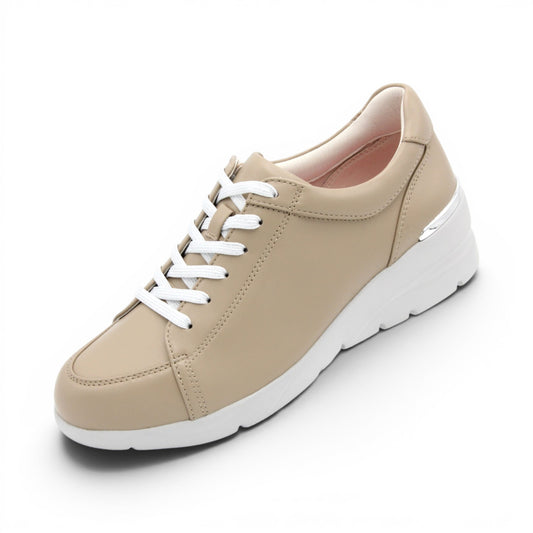 FITJOY Wedge Sneakers | Sheepskin, Inside Zipper #FJ033