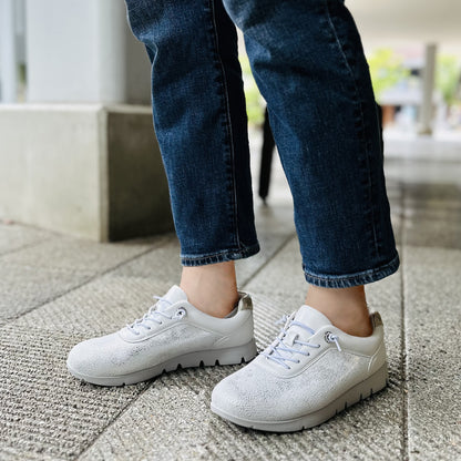 FITJOY Women’s Sneakers | Soft Sheepskin with Super Stretch Fabric #FJ129