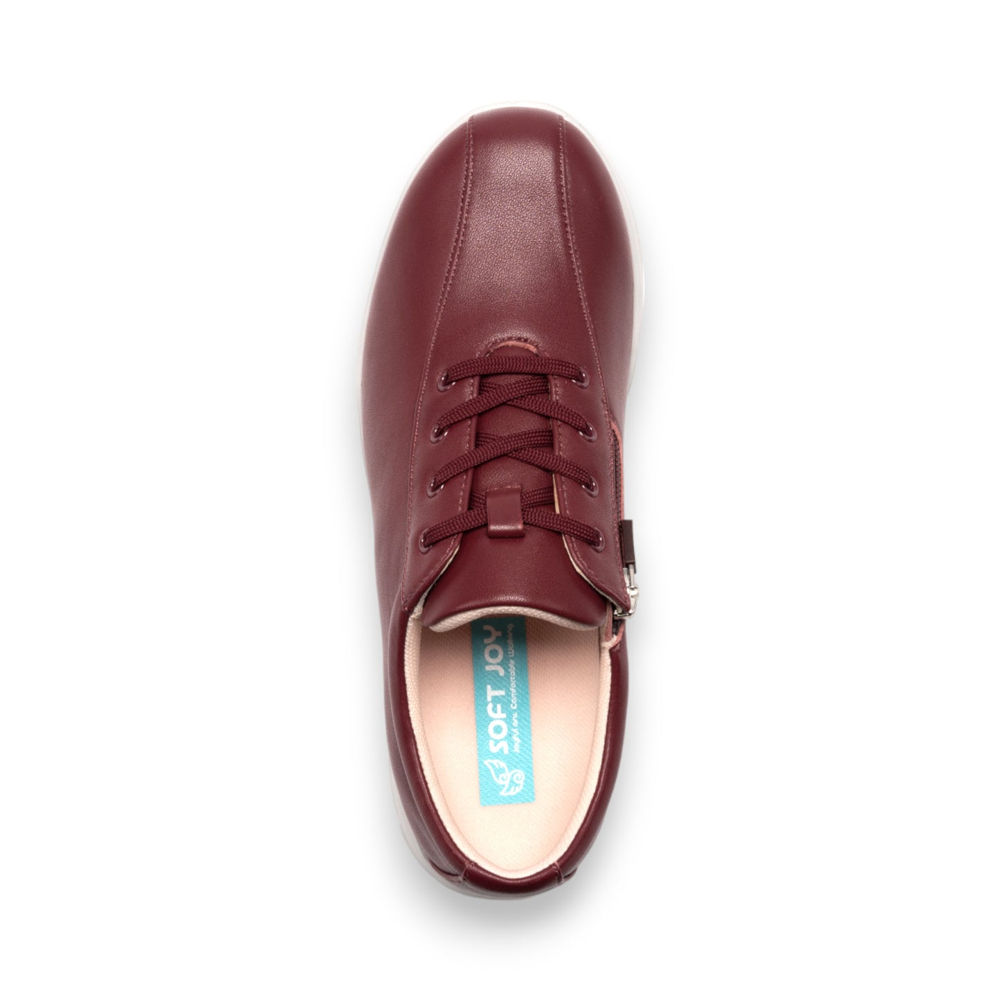 SOFTJOY | Soft cow leather sneakers with zipper #SJ001