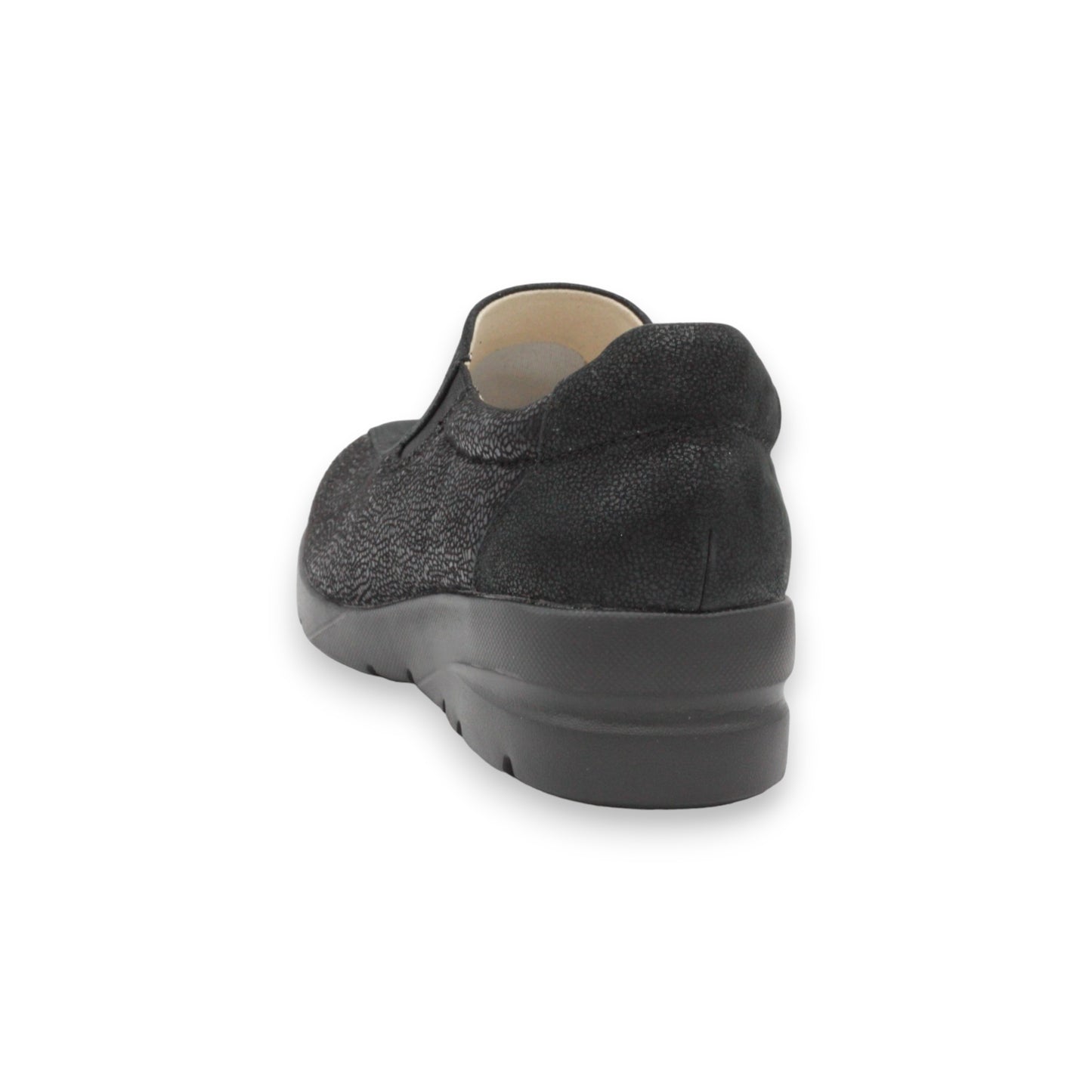 Ultra-Lightweight Women's Slip-ons Shoes with New Material Super Stretch Fabric, Soft Cowhide Leather #FJ128