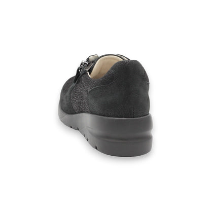 FITJOY Wedge sneakers | Soft Cow Leather with Super Stretch Fabric #FJ127