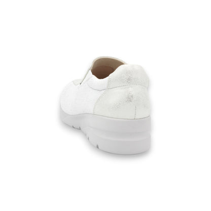 FITJOY Wedge Slip-Ons Sneakers  | Cow Leather with Super Stretch Fabric #FJ128
