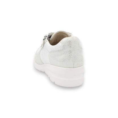 FITJOY Wedge sneakers | Soft Cow Leather with Super Stretch Fabric #FJ127
