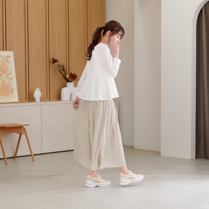 FITJOY Platform Sneakers | Ultra-Lightweight, Soft Sheepskin, Inside Zipper #FJ077