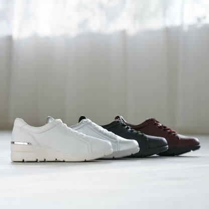 FITJOY Wedge Sneakers | Sheepskin, Inside Zipper #FJ033